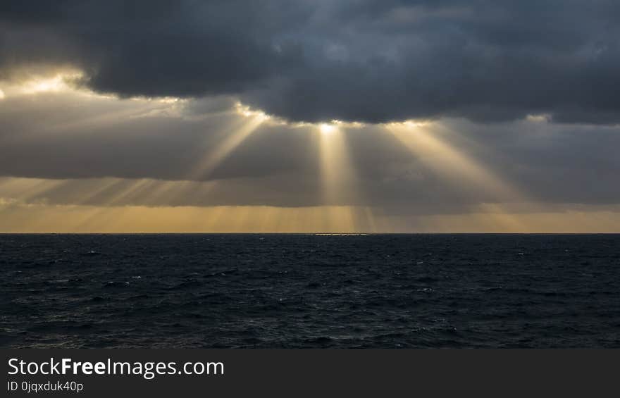 Horizon, Sky, Sea, Ocean