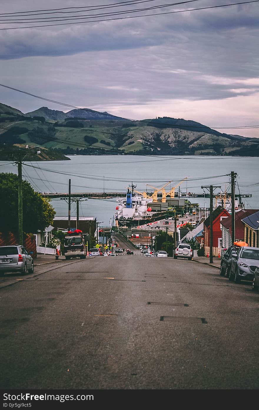 Landscape Photo of Houses Beside Road