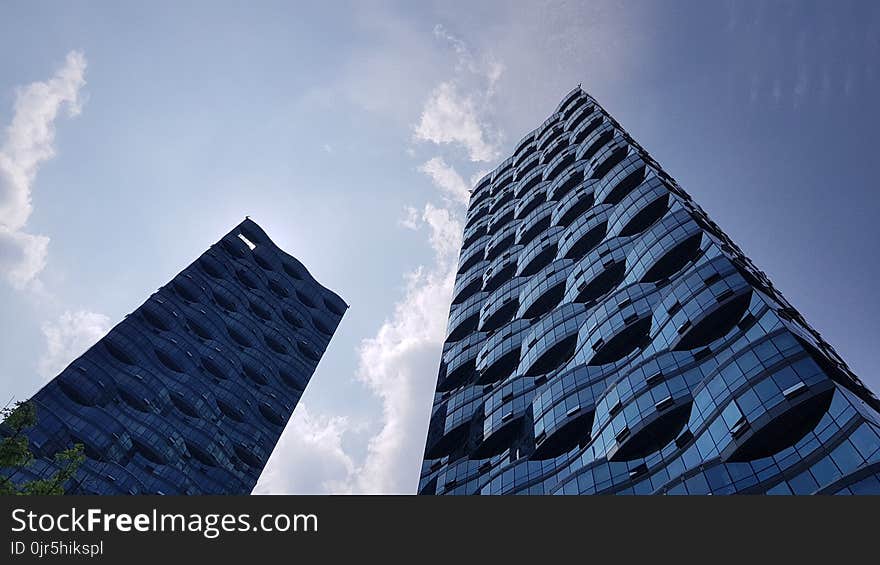 Gray Glass Storage Buildings