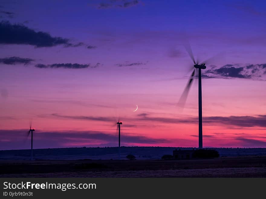 Wind Turbine, Wind Farm, Sky, Windmill