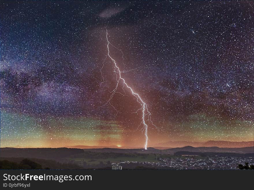 Sky, Nature, Atmosphere, Thunder