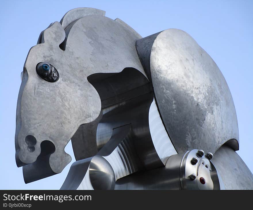 Head, Snout, Sculpture, Helmet