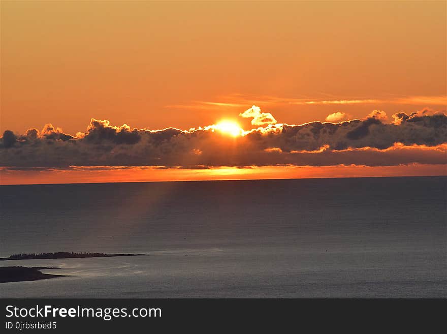 Horizon, Sky, Sunrise, Sunset