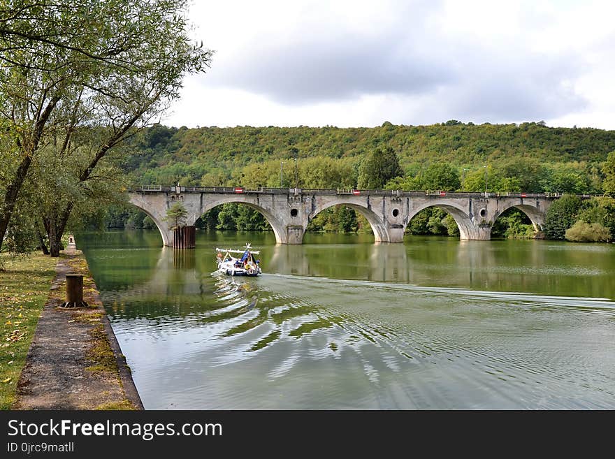 Waterway, Bridge, Reflection, Water