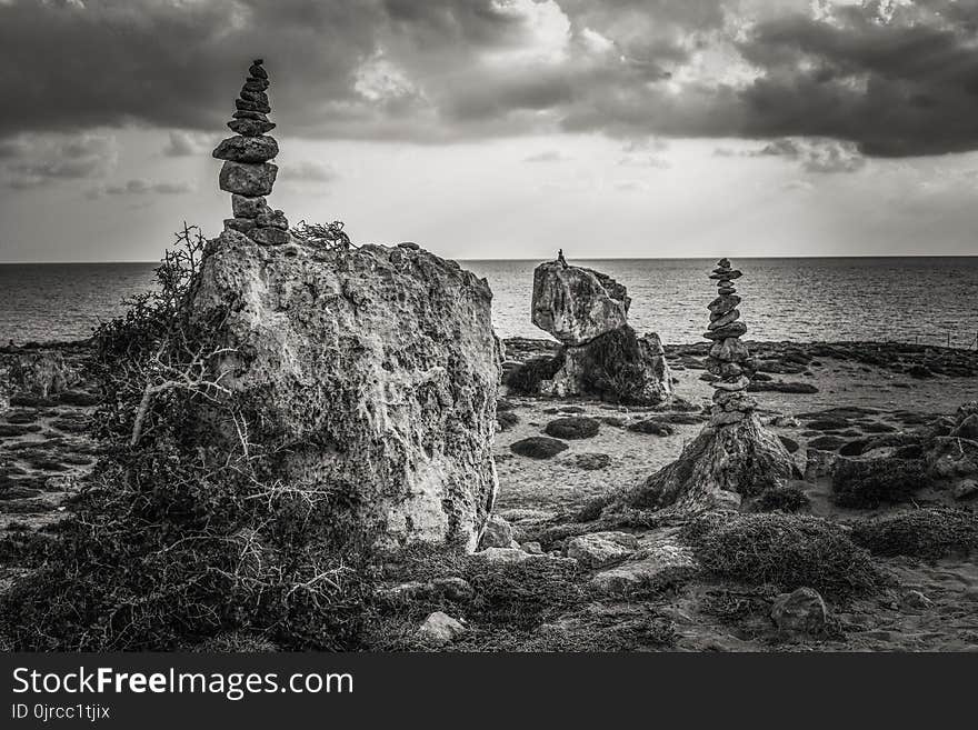 Sky, Black And White, Monochrome Photography, Cloud