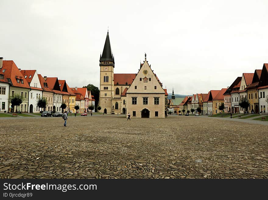 Town, Sky, Town Square, Château