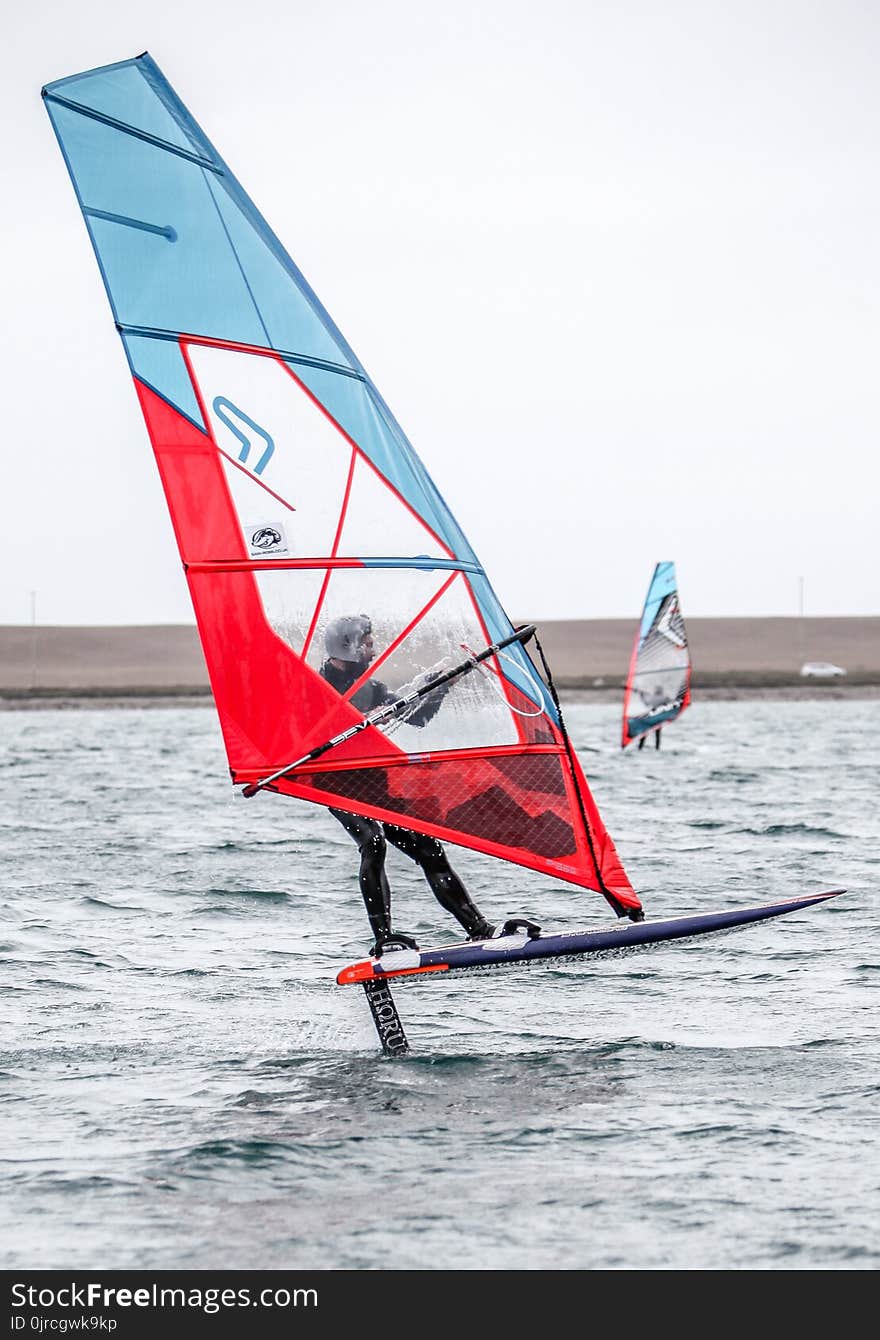 Windsurfing, Sail, Water Transportation, Dinghy Sailing