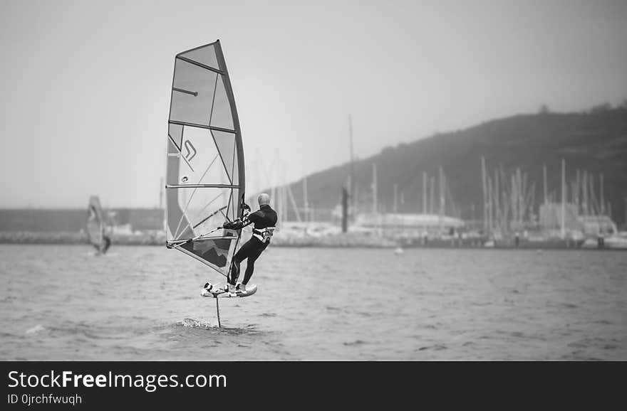 Windsurfing, Water, Sail, Wind