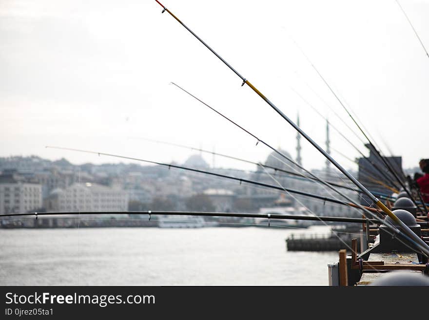 Bridge, Suspension Bridge, Fishing Rod, Fixed Link