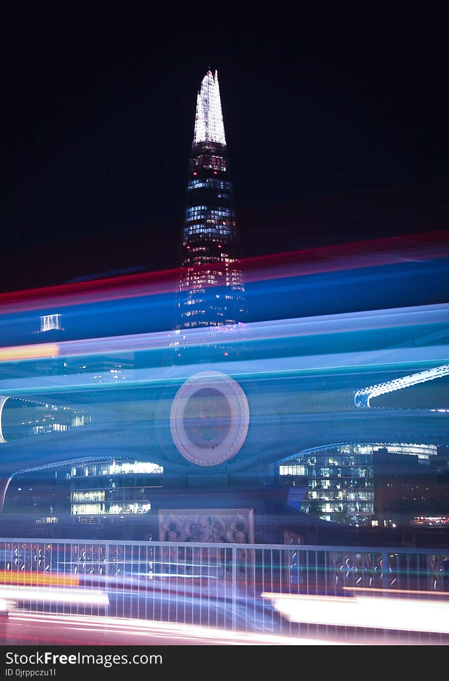 Photo of the Shard Building during Night Time