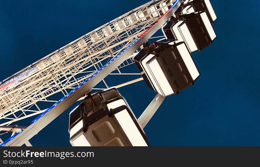 Worm&#x27;s Eye View of Ferris Wheel