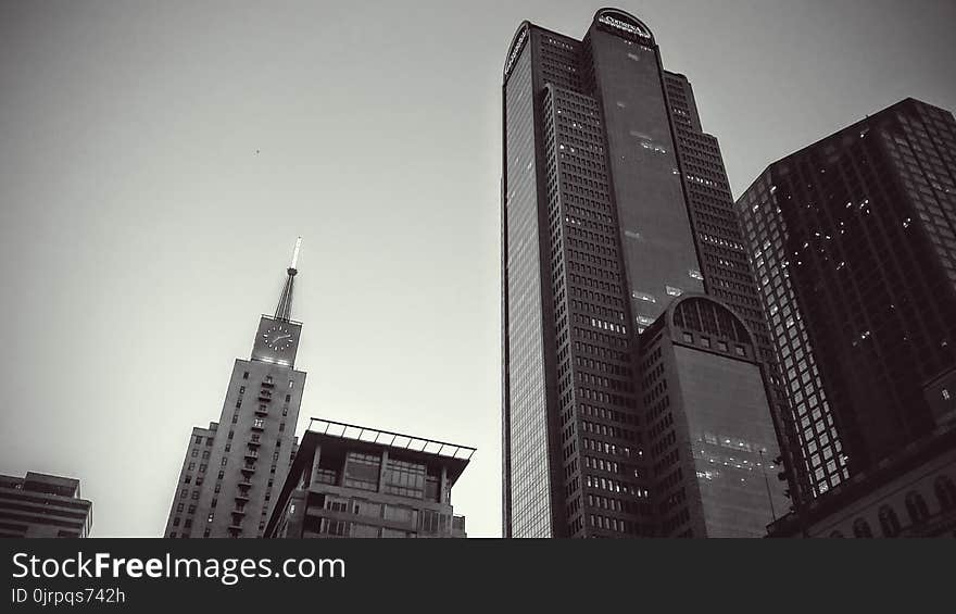 Gray Concrete Buildings