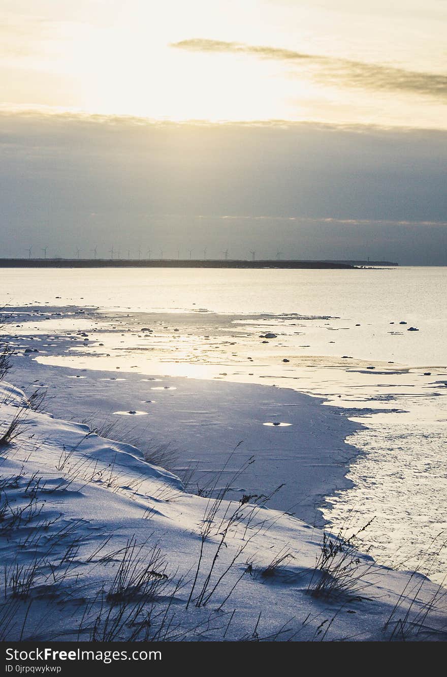 Seashore in Distant of Sea Dock