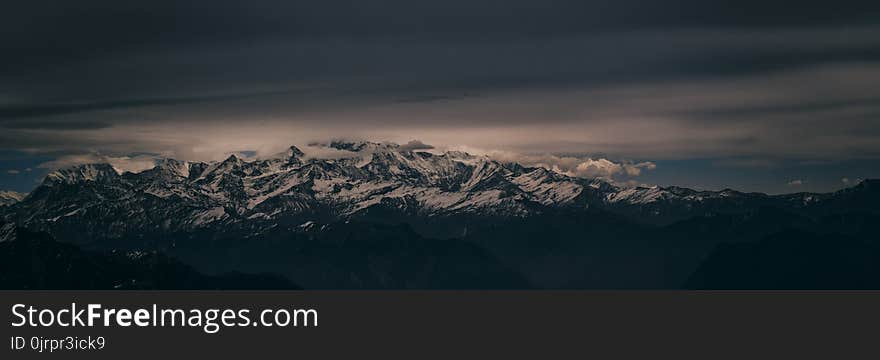 Mountain Covered With Snow