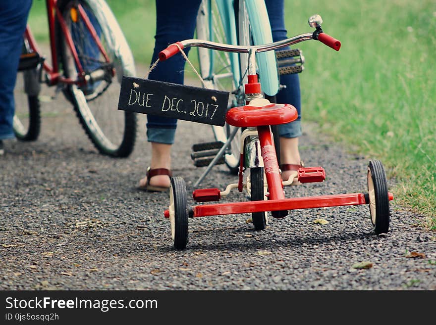 Toddler&#x27;s Red Tricycle