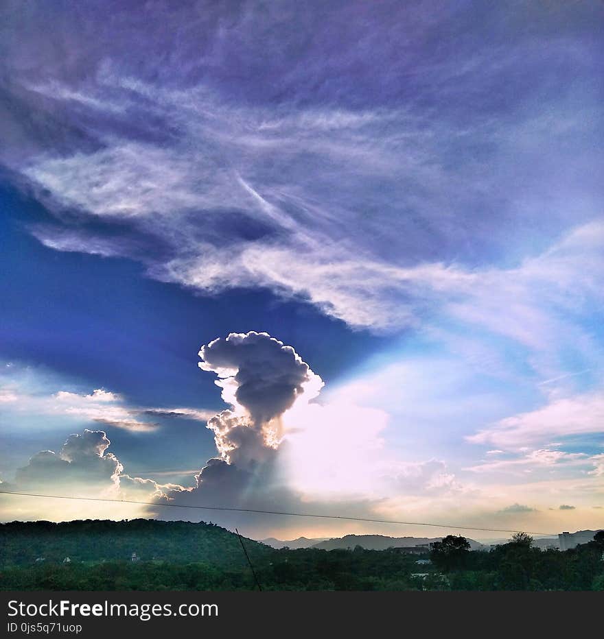 Cloudy Sky during Dawn