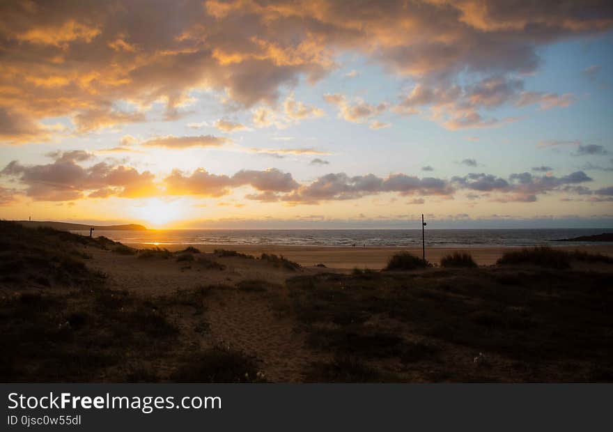 Sky, Horizon, Sunset, Sunrise