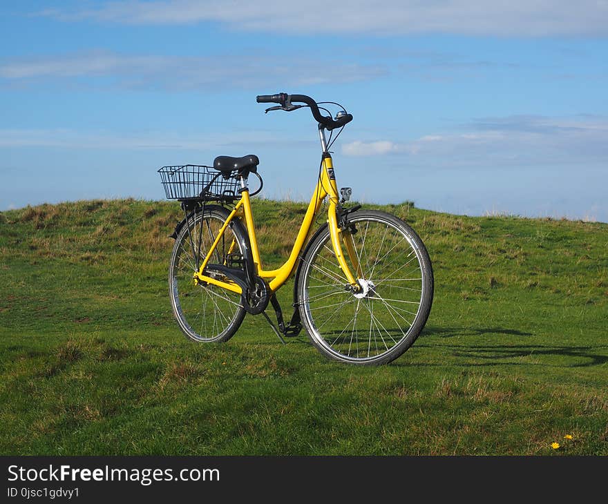 Bicycle, Road Bicycle, Land Vehicle, Yellow