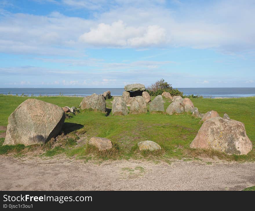 Rock, Archaeological Site, Promontory, Sky