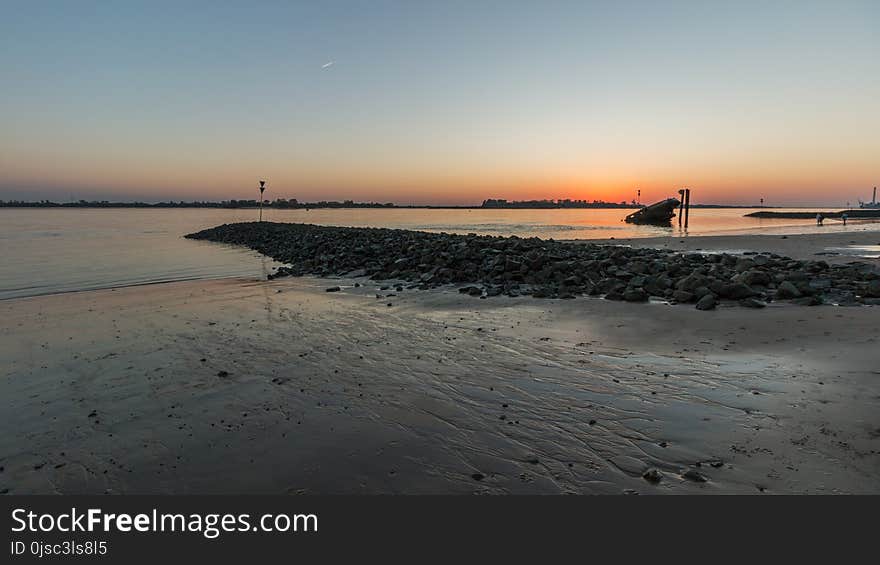 Sea, Shore, Horizon, Sky