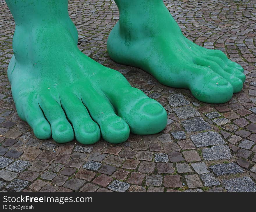 Green, Foot, Leg, Shoe