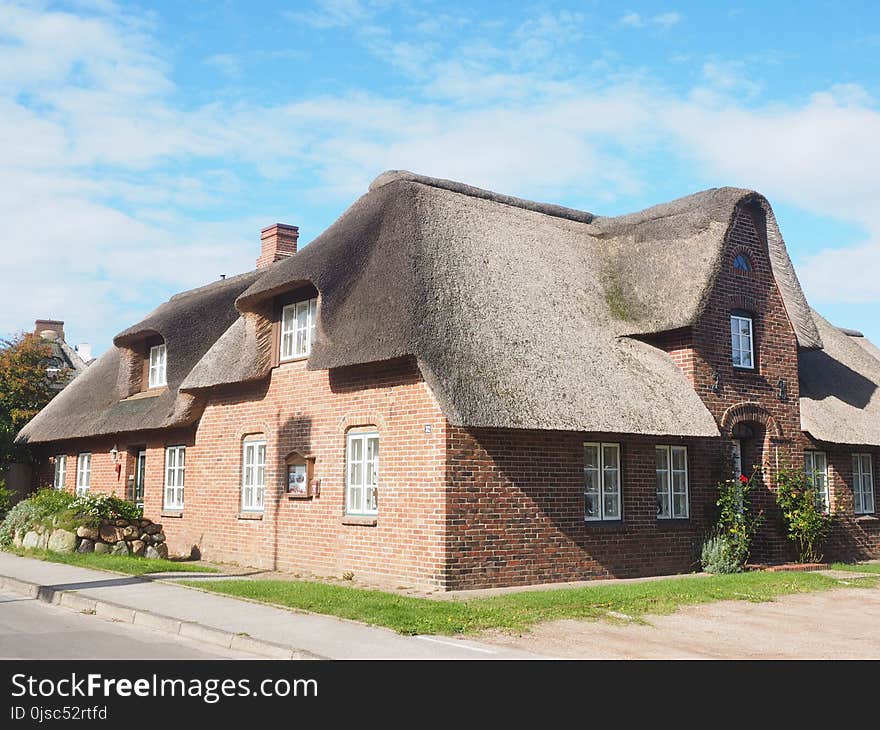 Property, House, Roof, Thatching