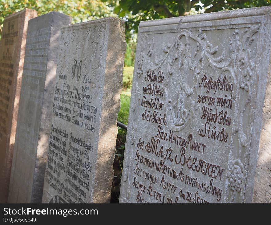 Grave, Cemetery, Headstone, Memorial