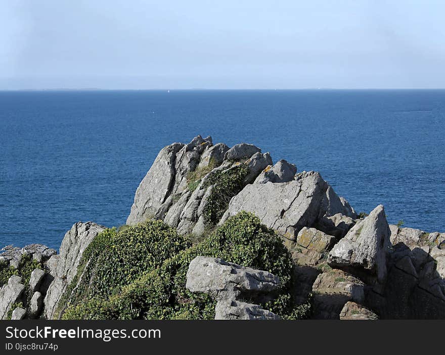 Coast, Sea, Rock, Cliff