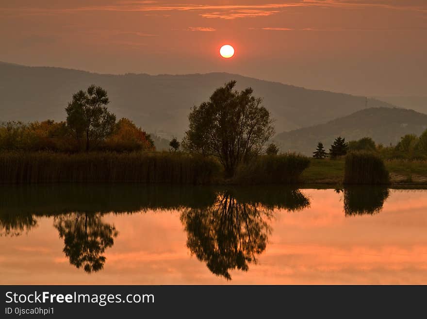 Reflection, Nature, Sky, Water