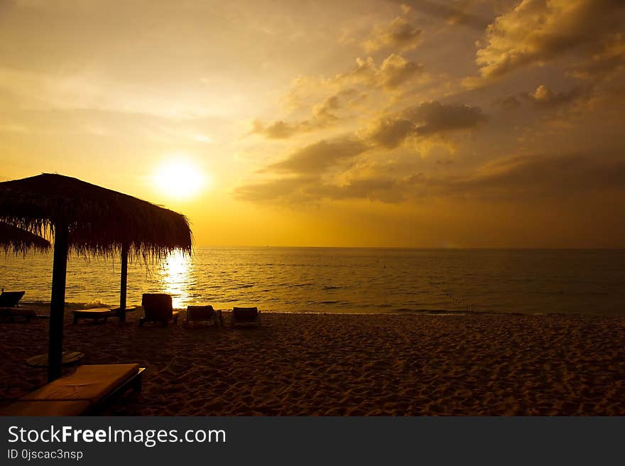 Sea, Sky, Horizon, Body Of Water