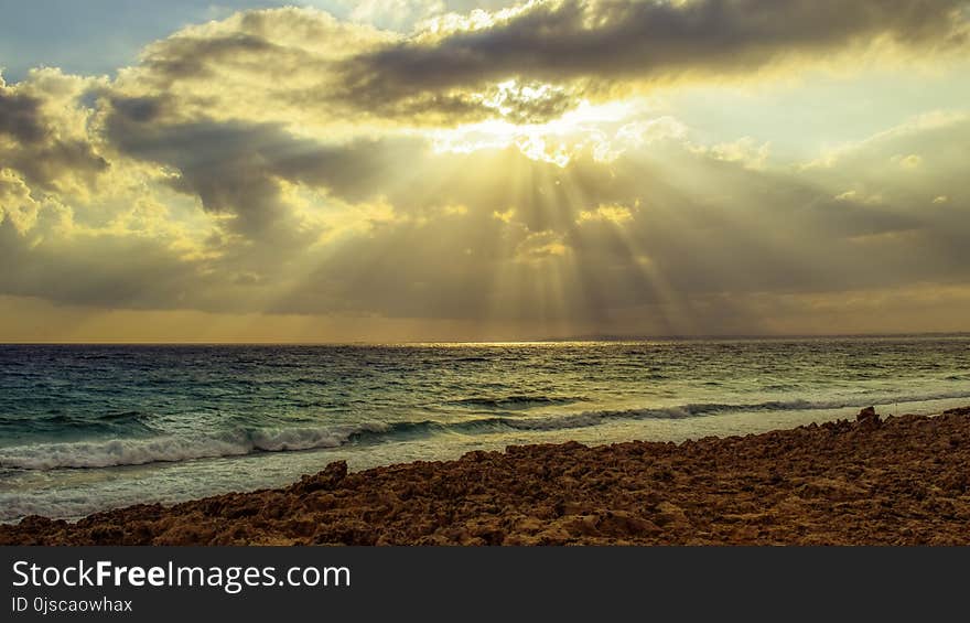 Sea, Sky, Horizon, Shore