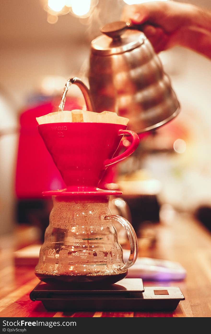 Selective Focus Photography of Coffee Maker