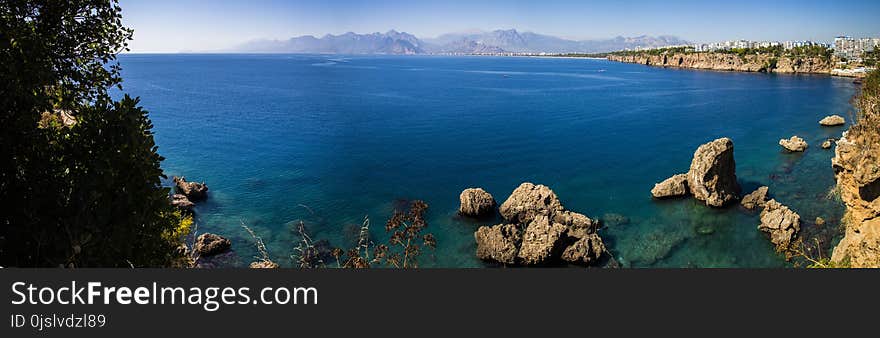 Body of Water and Rock Formations