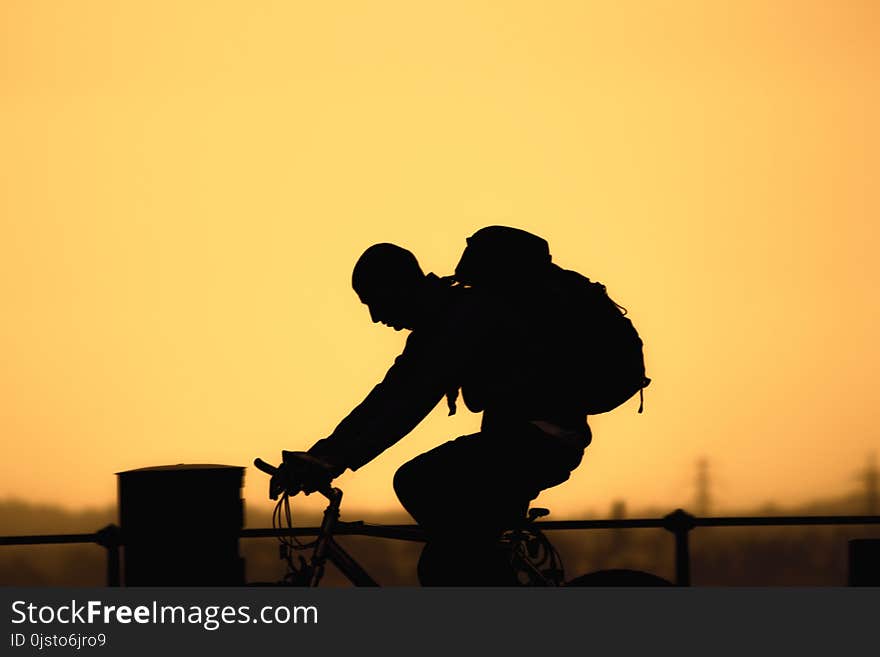 Silhouette, Sky, Human Behavior