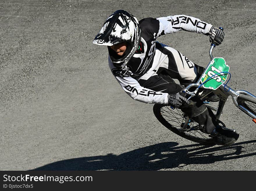 Cycle Sport, Bicycle Motocross, Bmx Racing, Helmet