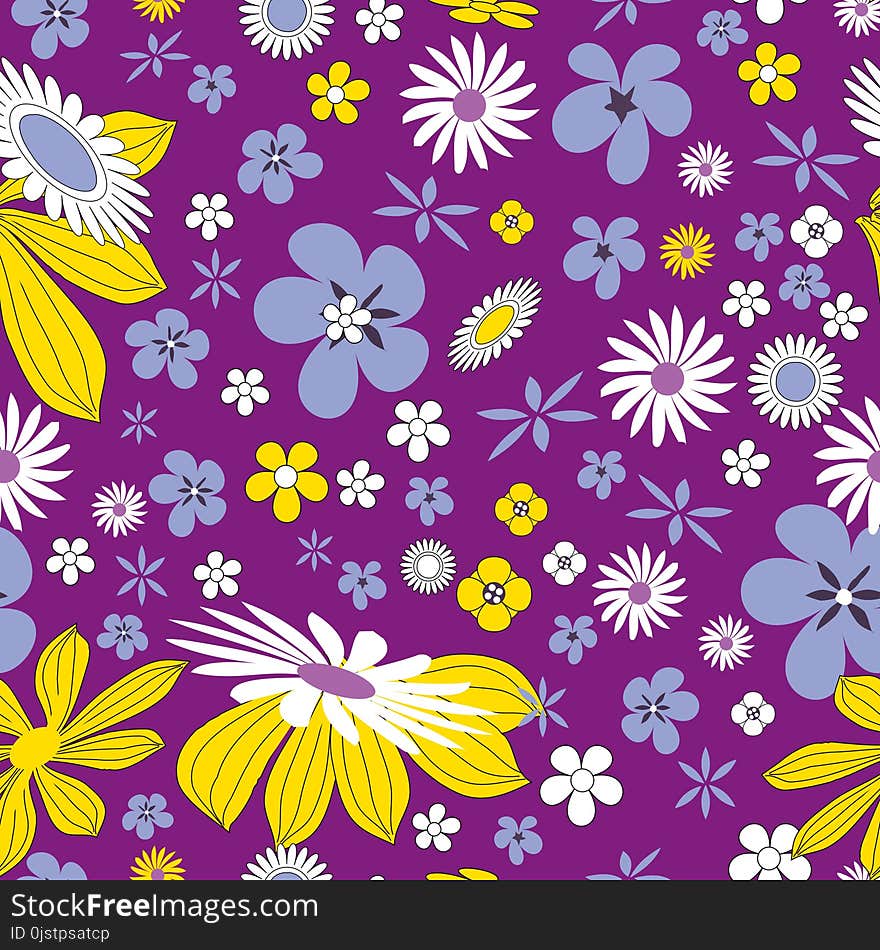 Flower, Flora, Purple, Yellow