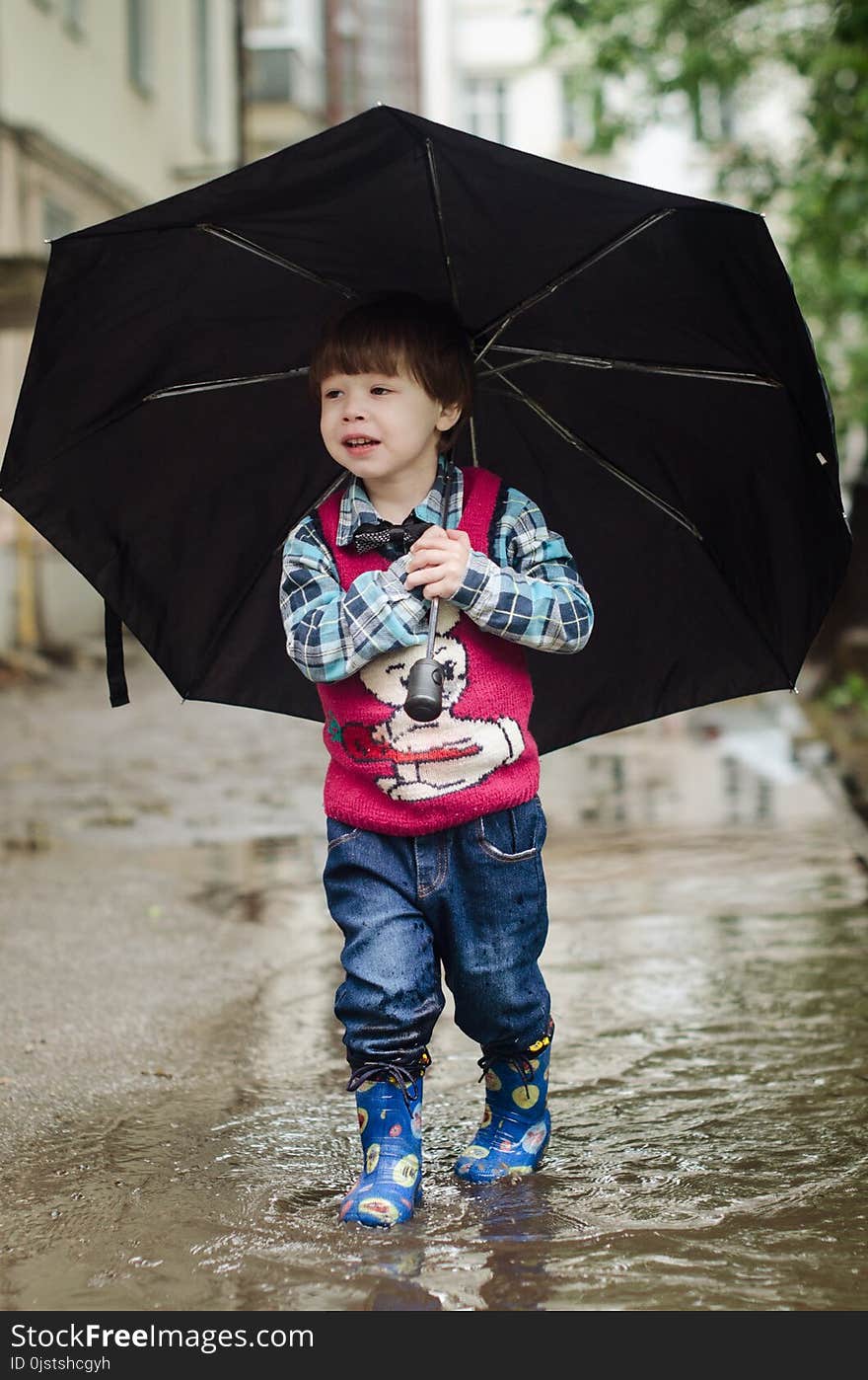 Umbrella, Fashion Accessory, Fun, Child