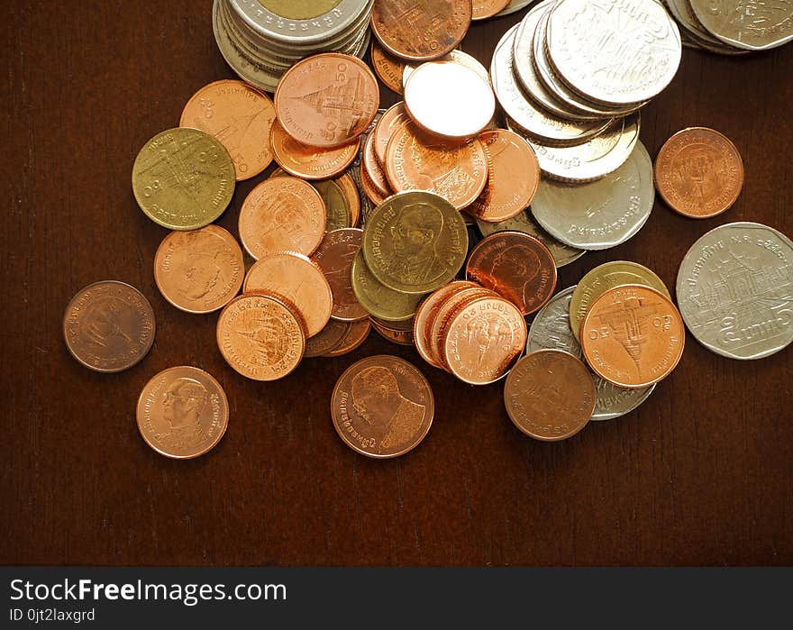 Thailand money. coins in frame background, Coins Of Thailand. Thailand money. coins in frame background, Coins Of Thailand