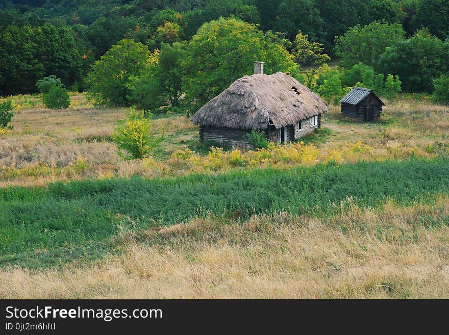 rural house on the mountainside, Ukraine