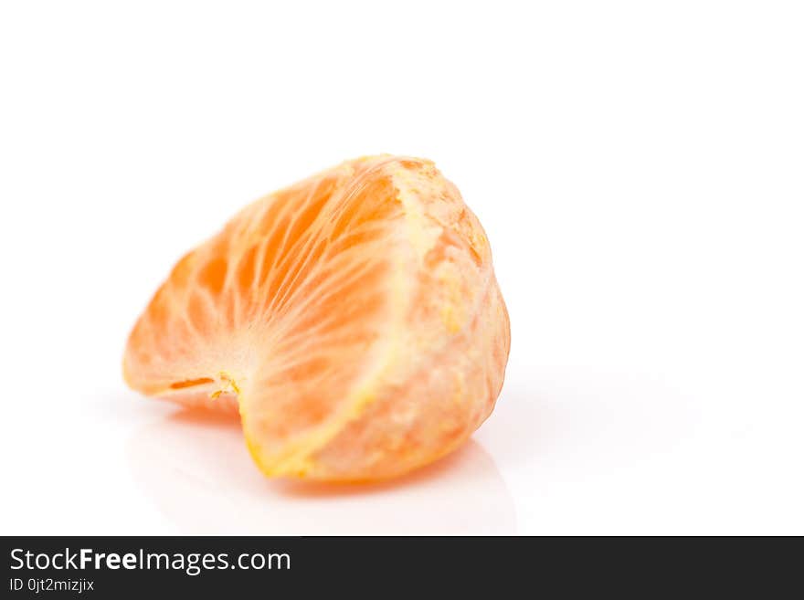 Mandarin or tangerine orange isolated on white background