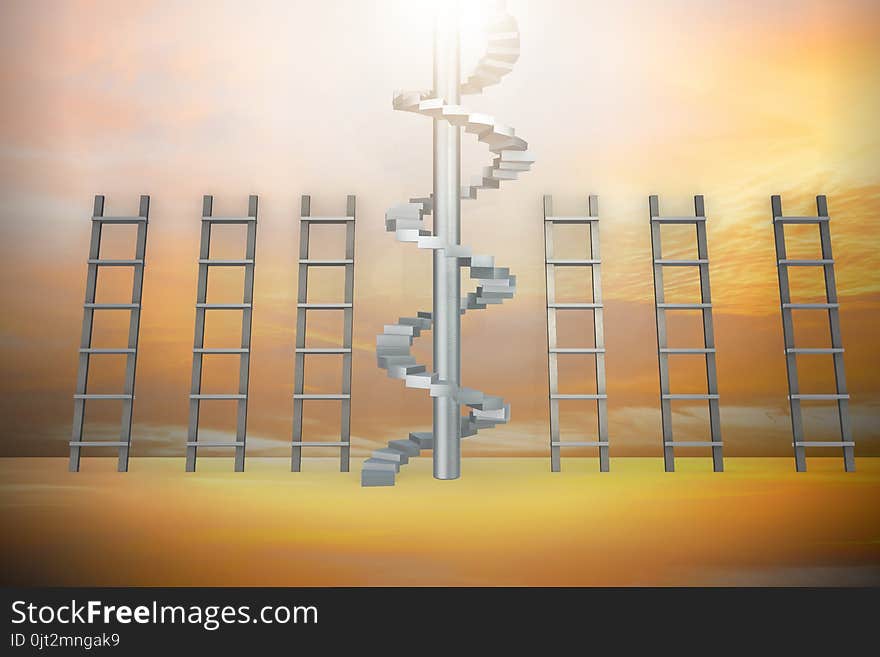 The different ladders in career progression concept