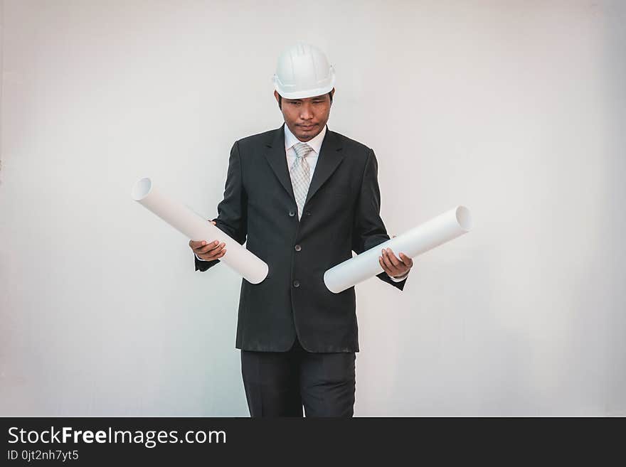 Businessman Planning Construction Project