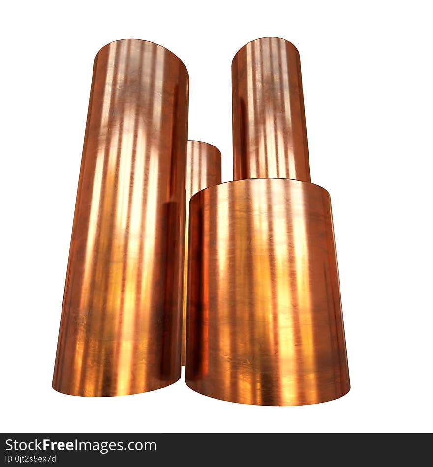 Copper pipes or tubes