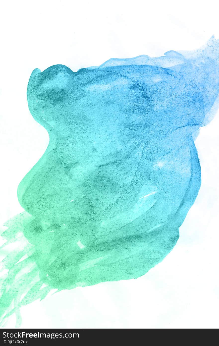 Beautiful bright watercolor background. Hand drawn art. Blue green color. Beautiful bright watercolor background. Hand drawn art. Blue green color.