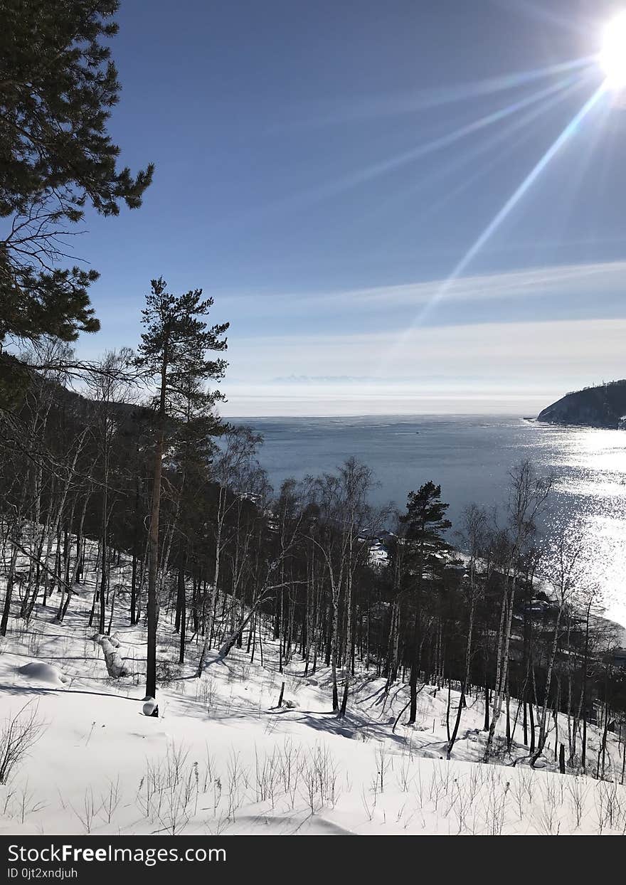 Winter on the lake Baikal