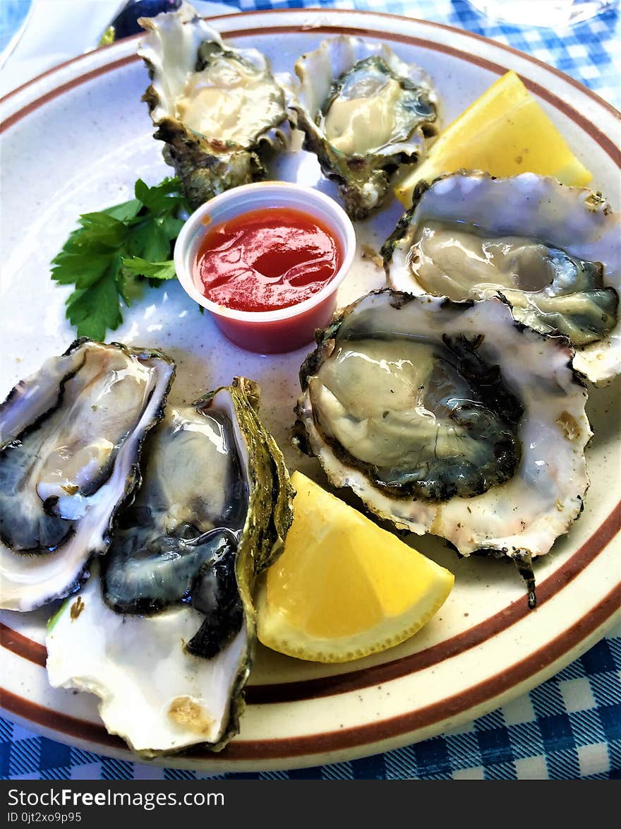 Oyster on the Halfshell on Ice