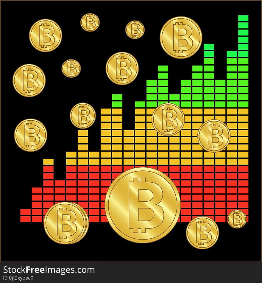 Bitcoin sign icon for internet money 4