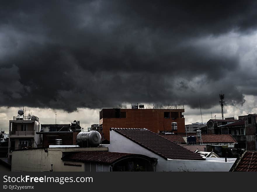 Monsoon clouds on Ho Chi Minh City, Vietnam