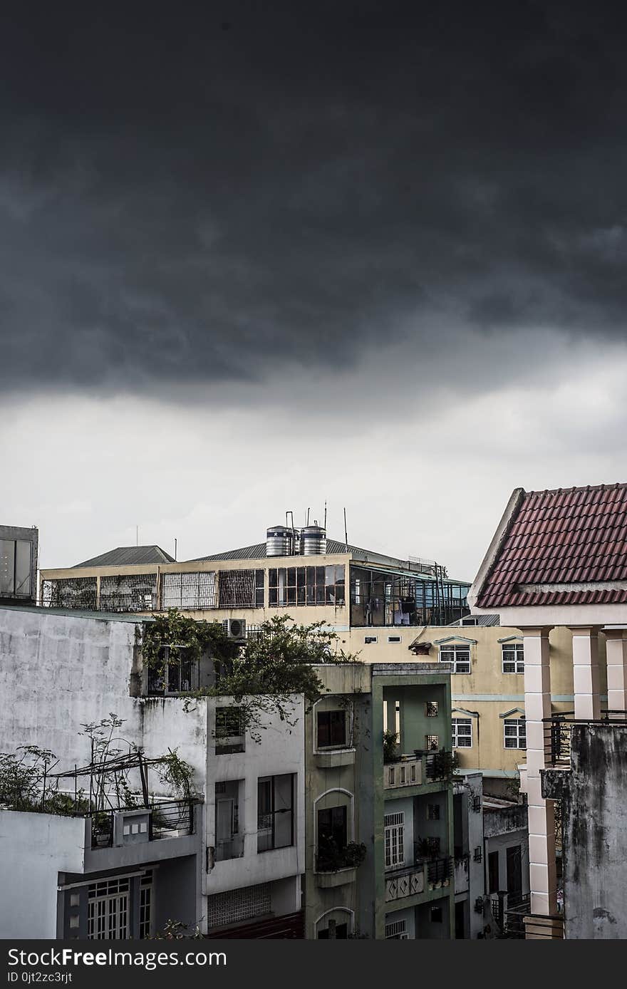 Monsoon clouds on Ho Chi Minh City, Vietnam