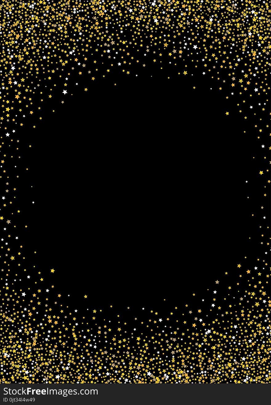 Decorative background with a gold stars border